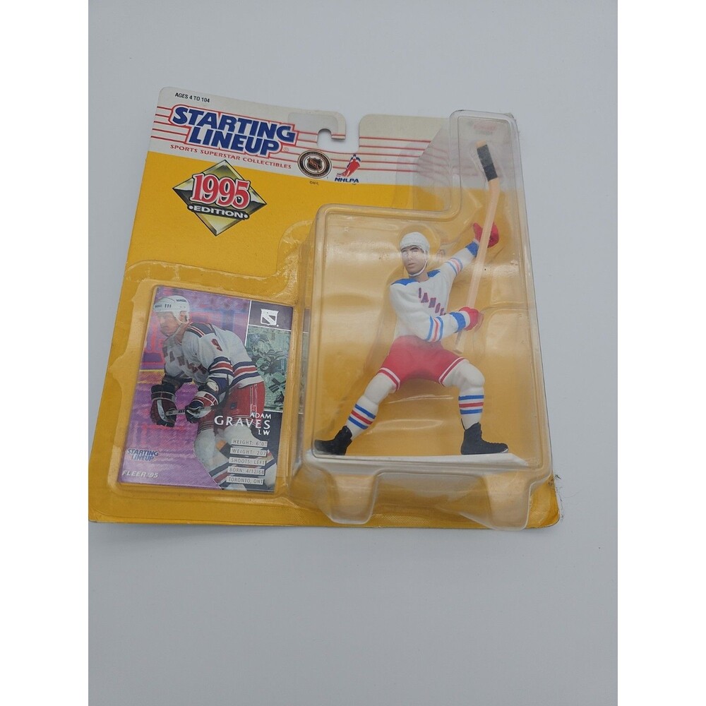 Vintage 1995 Starting Lineup Adam Graves New York Rangers Hockey NHL NIP